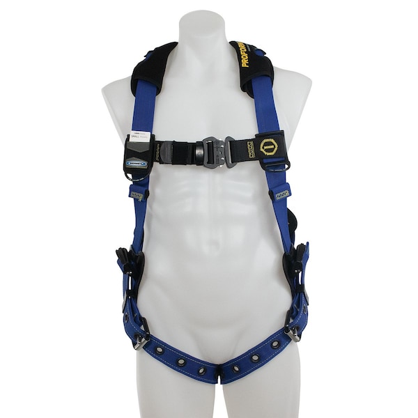 Werner Harness, Tongue Buckle Leg, Black/Blue, XL - H012004