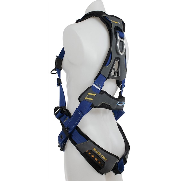 Werner Harness, Tongue Buckle Leg, Black/Blue, XL - H012004
