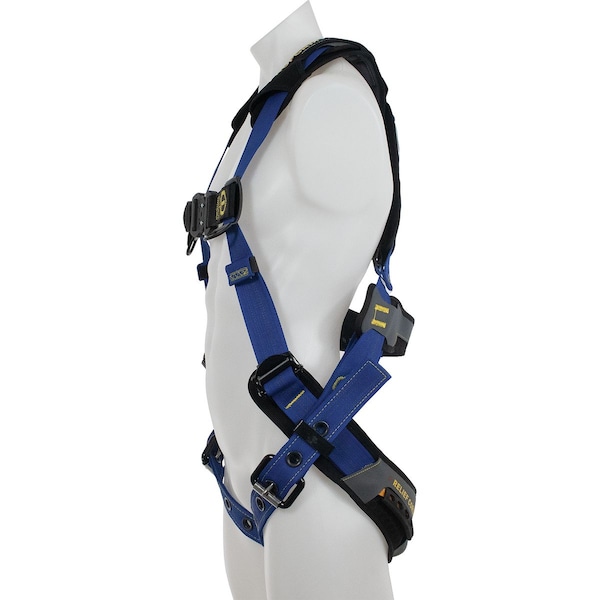Werner Harness, Tongue Buckle Leg, Black/Blue, XL - H012004