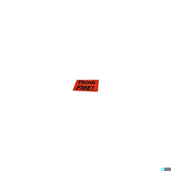 Guardian PURE SAFETY GROUP 3inX5in ORANGE THINK FME! - ST35TFMEOR