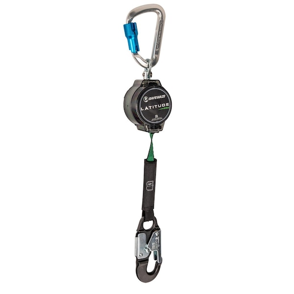 Safewaze Latitude Pro 7' Single Web SRL Alu Carabiner, Alu Snap Hook - 018-5013