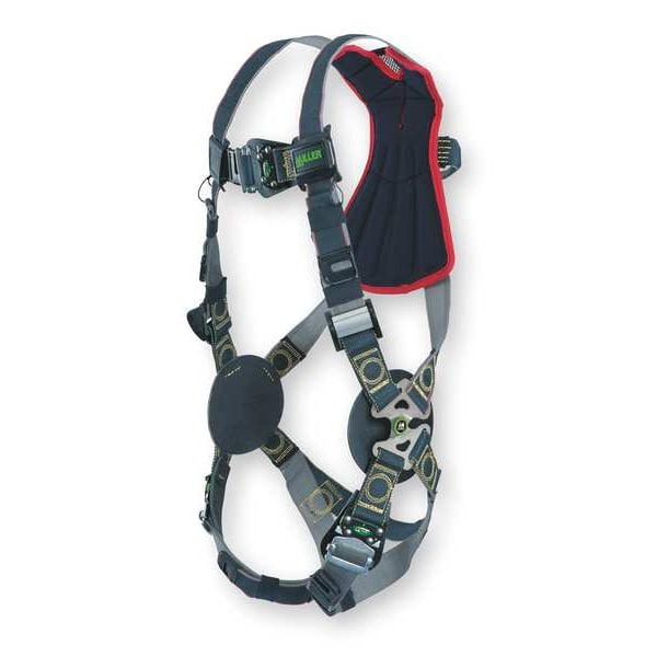Honeywell Miller Revolution(R) Arc-Flash Rated Full Body Harness, L/XL, 400 lb., Quick-Connect Chest/ Back D-Ring - RKNAR-QC/UBK