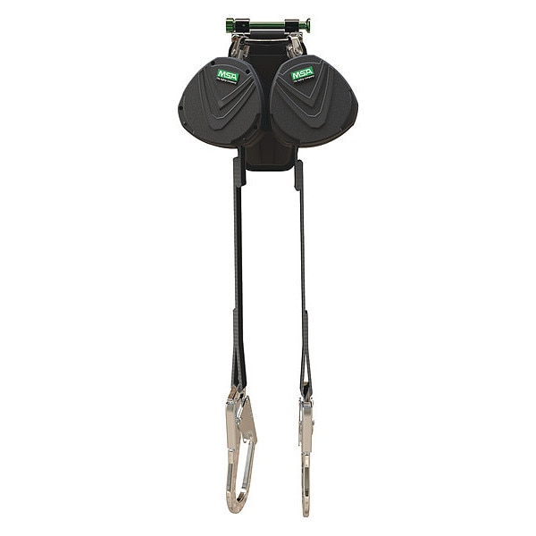 Msa Safety Leading-Edge Self Retracting Lifeline, 8 ft., Black - 10192051