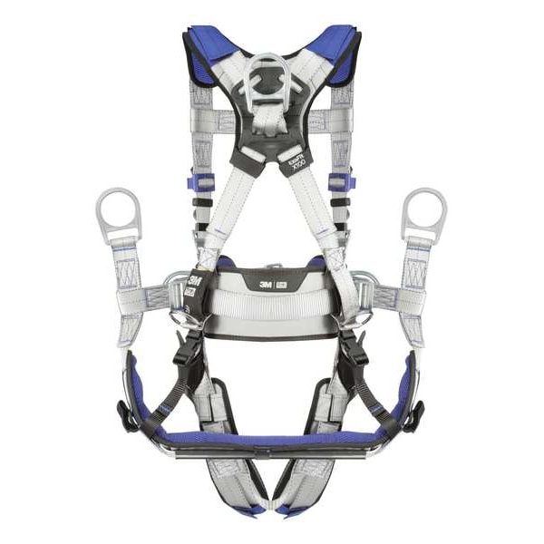 3M Dbi-Sala ExoFit(TM) X100 Fall Protection Harness, XL, 420 lb, Quick-Connect Chest/ Tongue Leg Buckles - 1401143