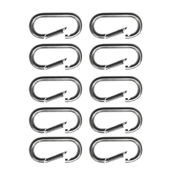 Snap-Loc Snap-Loc SLASHCI10 Snap-Hook; Carabiner Opens to Connect Ropes; Cables & More - Zinc Plated - SLASHCI10