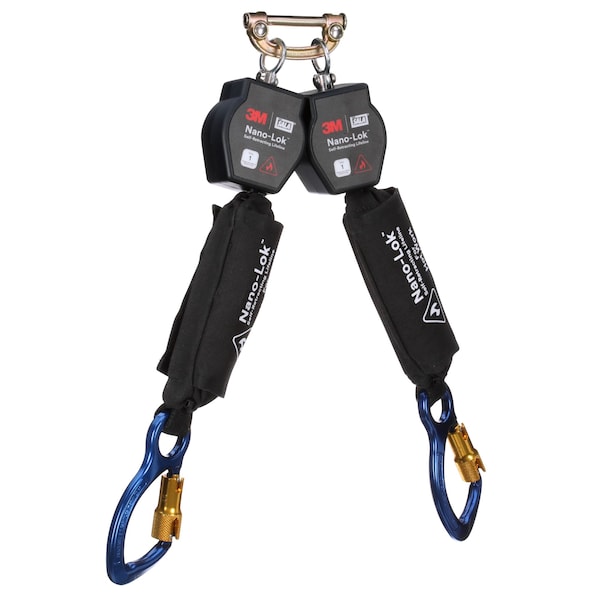3M Dbi-Sala Self-Retracting Lifeline, 420 lb Weight Capacity, Black - 3100569