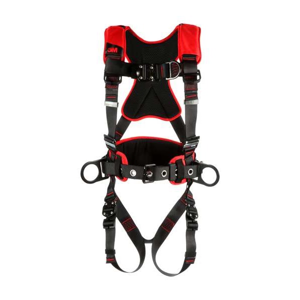 3M Protecta Protecta(R) Full Body Harness, M/L, 420 lb., Quick-Connect Chest/ Quick-Connect Leg Buckles - 1161221