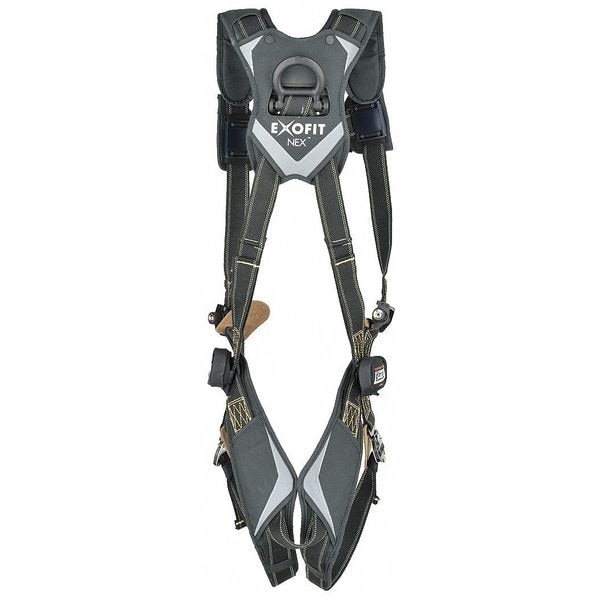 3M Dbi-Sala ExoFit NEX(TM) Arc Flash Full Body Harness, L, 420 lb., Quick-Connect Chest/ Back D-Ring - 1103087