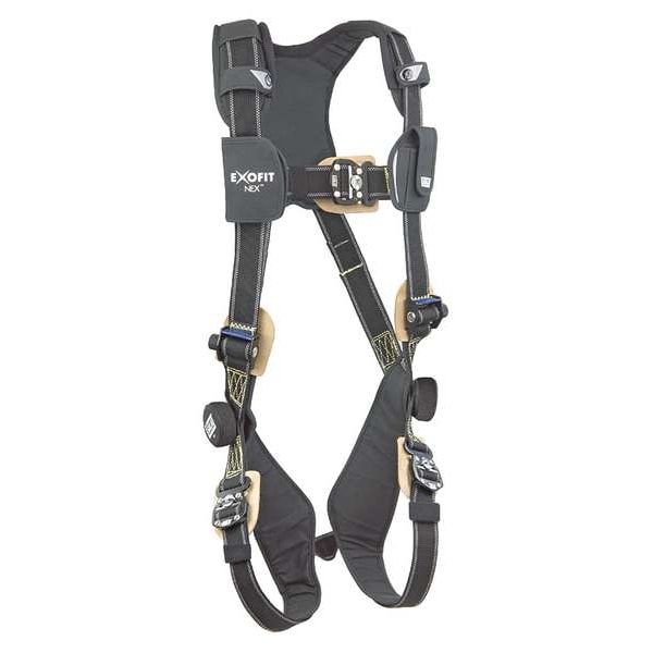 3M Dbi-Sala ExoFit NEX(TM) Arc Flash Full Body Harness, L, 420 lb., Quick-Connect Chest/ Back D-Ring - 1103087