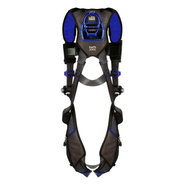 3M Dbi-Sala ExoFit(TM) X300 Fall Protection Harness, XL, 420 lb, Quick-Connect Chest/ Quick-Connect Leg Buckles - 1113010