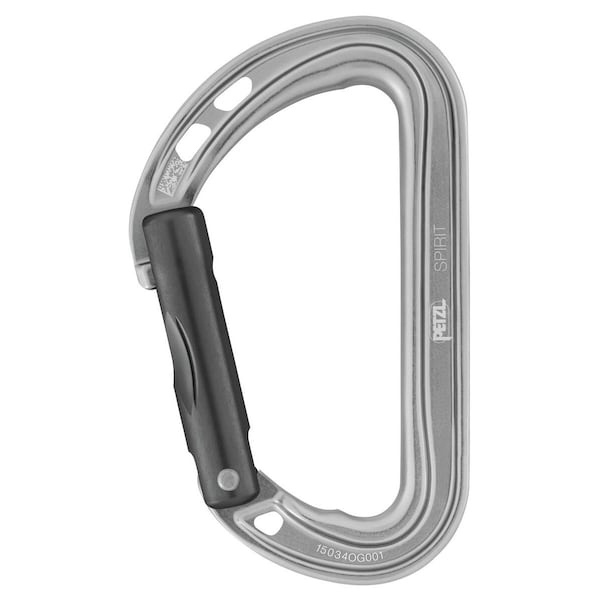 Petzl Spirit Carabiner Straight Gate, Aluminum - M061AA00