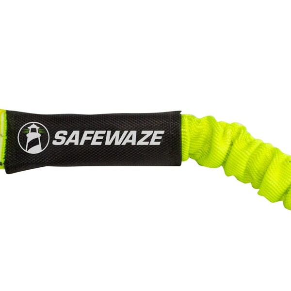 Safewaze PRO 6' Stretch Internal Energy Absorbing Lanyard Alu Rebar Hook - FS595-ALU