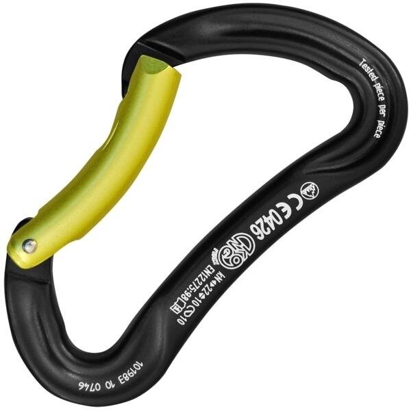 Kong Usa Asymmetric, 103 mm Length, 21 mm Gate Opening, Aluminum Alloy, Black/Yellow - 729I10NC0KK