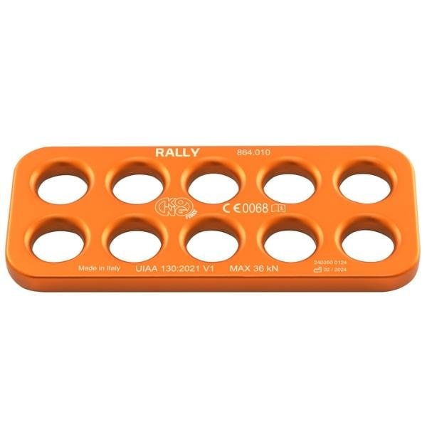 Kong Usa Rally Rigging Plate, 10 Beveled Holes, Org - 864O10400KK