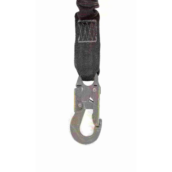 Tractel Shock Absorbing Lanyard, 4 1/2 to 6 ft., Black - C506Z