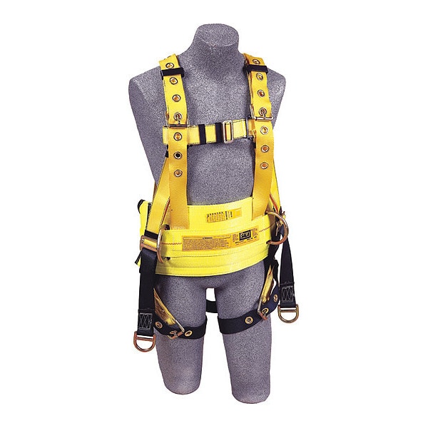 3M Dbi-Sala Delta(TM) Full Body Harness, S, 420 lb., Mating Chest/ Tongue Leg Buckles, Back, Lifting D-Ring - 1106357