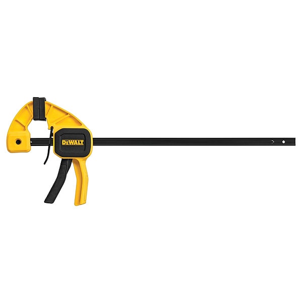 Dewalt 12" Bar Clamp, Nylon Handle and 2 7/16 in Throat Depth - DWHT83140