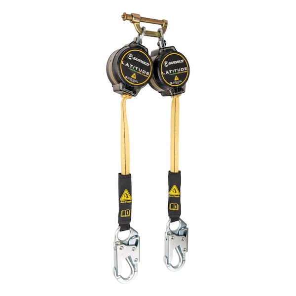 Safewaze Latitude Pro Arc Flash 7ft Dual Web SRL: 9012 BWB, Snap Hooks - 020-5217