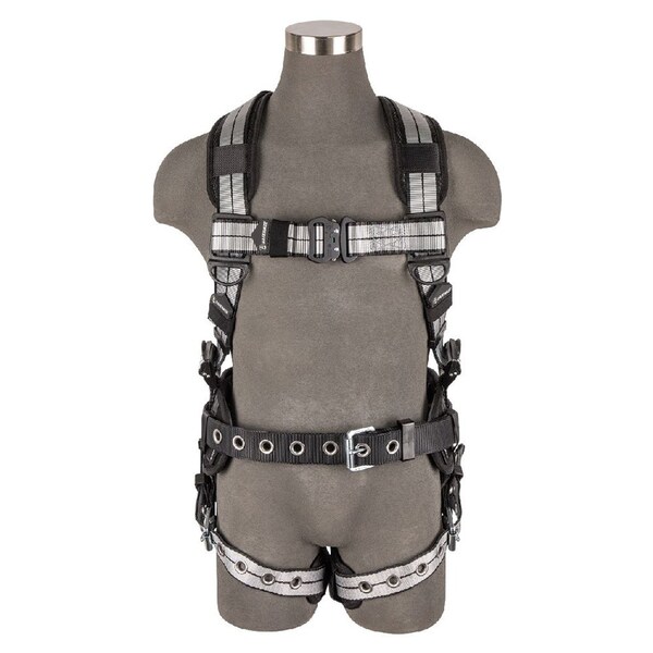 Safewaze PRO+ Slate Construction Harness: Alu 1D, Alu QC Chest, TB Legs - PRO37