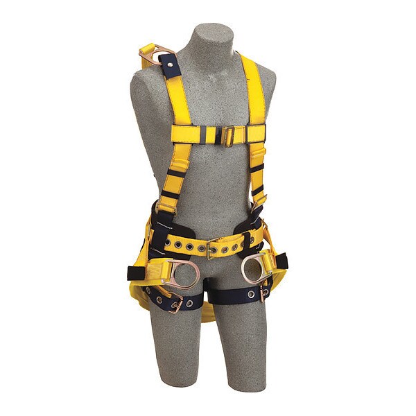 3M Dbi-Sala Delta(TM) Full Body Harness, 3XL, 420 lb., Back with Extension, Suspension D-Ring - 1106110