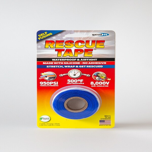 Rescue Tape Rescue Tape Blue 1 in. W X 12 ft. L Silicone Tape - RT12012BBU