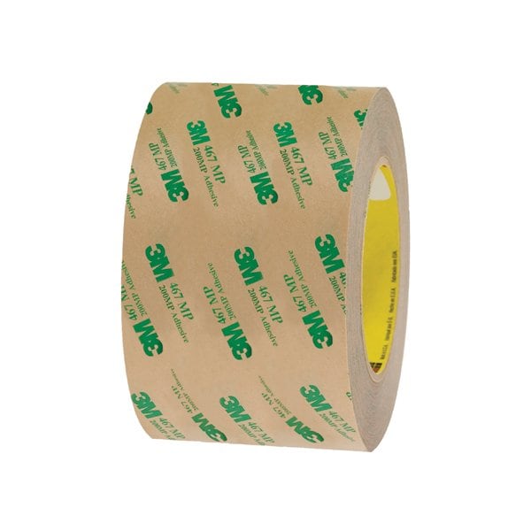3M 3'' x 60 yds. Cintas de transferencia de adhesivo en rollos manuales 3M 467MP, 6PK - T967467MP6PK