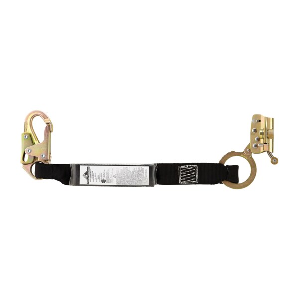 Peakworks Rope Grab with Panic Grab, Small Eye, 3 Strand Rope, 5/8 in - V830103
