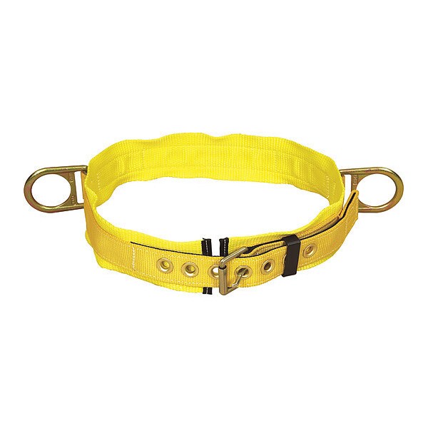3M Dbi-Sala Body Belt, 2 D-Rings, Hips Location, Stainless Steel, Includes Padding: Yes , M - 1000023