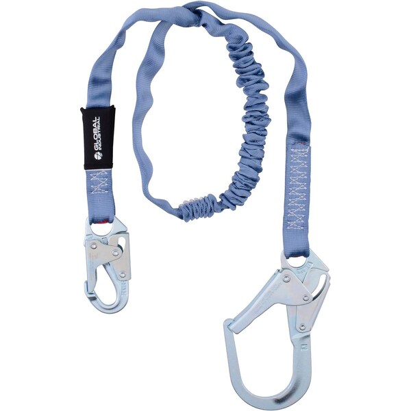 Global Industrial 6ftL Energy Absorbing Lanyard, Rebar Hook - 761320