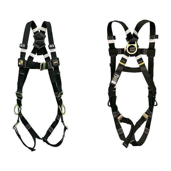 Honeywell Miller H500 Miller Full Body Harness Welding, L/XL, 420 lb, Quick-Connect Chest/ Quick-Connect Leg Buckles - H5WS2S2