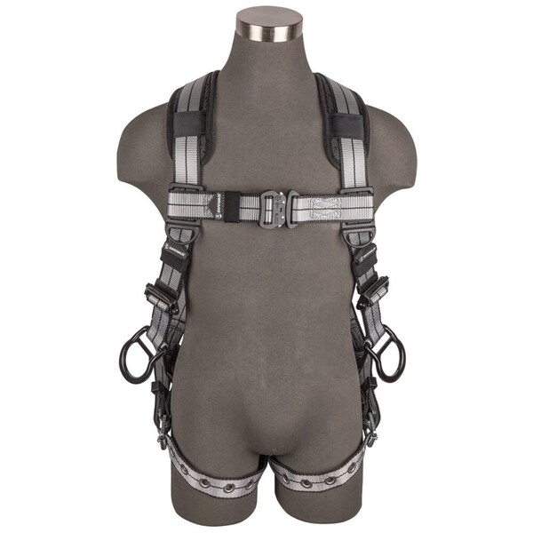 Safewaze PRO+ Slate Full Body Harness: Alu 3D, Alu QC Chest, TB Legs, M - 020-1206