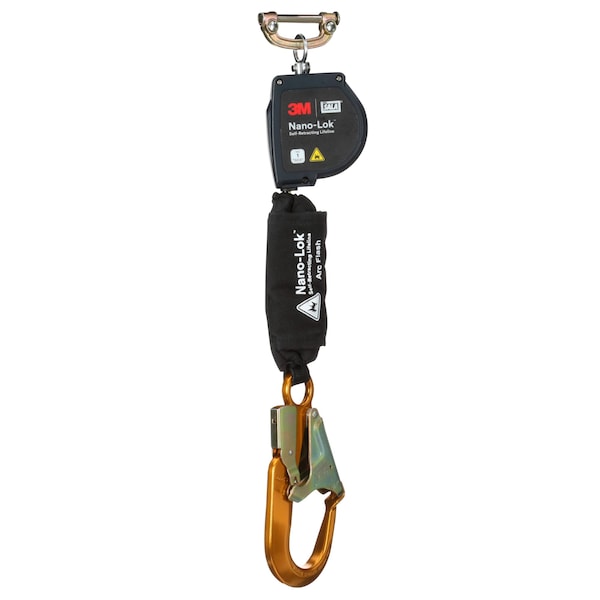 3M Dbi-Sala Self-Retracting Lifeline, 420 lb Weight Capacity, Black - 3100578