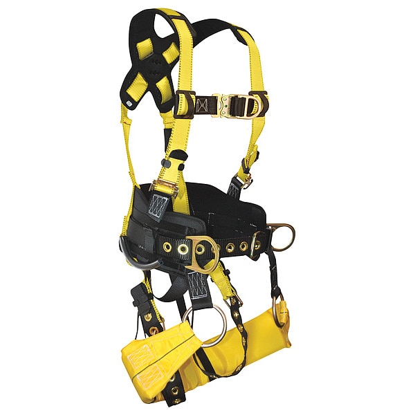Falltech FallTech Tower Climber(R) Full Body Harness, L, 425 lb., Quick-Connect Chest/ Tongue Leg Buckles - G7042L