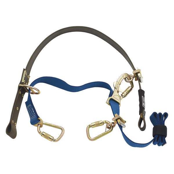 3M Dbi-Sala Positioning Lanyard, Various Diameters, 310 lb. Weight Capacity, Brown/Blue - 1204075