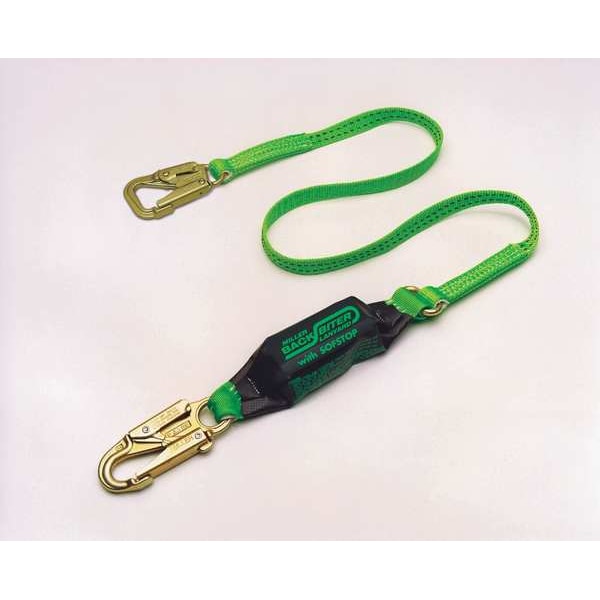 Honeywell Miller Shock-Absorbing Tie-Back Lanyard, 6 ft., Blue - 913BD/6FTBL