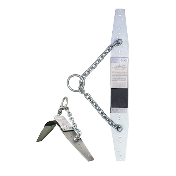 Super Anchor Safety Flex Fall Arrest Anchor Zinc Plated Steel +6 WS 3” screws+12 Duplex nails. Retail Box - 2100
