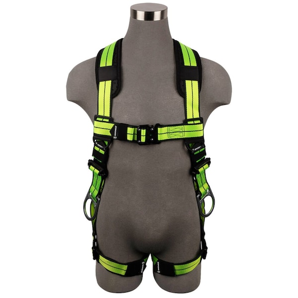 Safewaze PRO+ Full Body Harness 3D, QC Chest, QC Legs  2X - FS-FLEX285-QC-2X