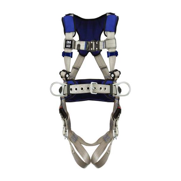 3M Dbi-Sala ExoFit(TM) X100 Fall Protection Harness, M, 420 lb, Quick-Connect Chest/ Tongue Leg Buckles - 1401111