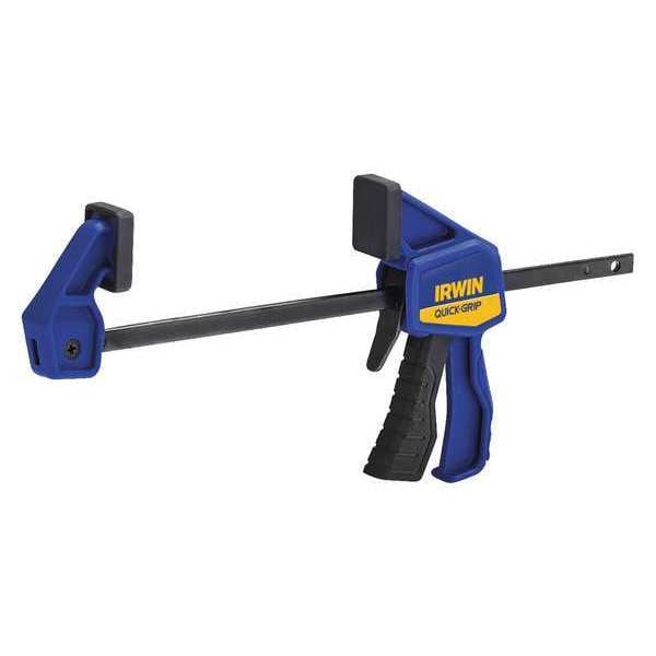 Irwin 4-1/2" Bar Clamp, High Impact Plastic Resin Handle and 1 3/16 in Throat Depth - 1964746