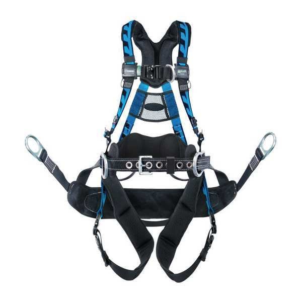 Honeywell Miller AirCore(TM) Tower Full Body Harness, L/XL, 400 lb., Quick-Connect Chest/ Quick-Connect Leg Buckles - AAT-QCUB