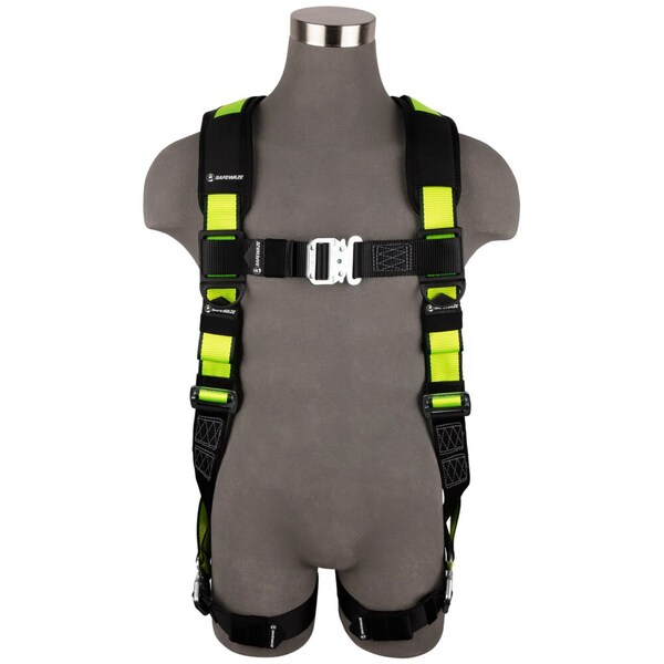 Safewaze PRO Full Body Harness 1D, QC Chest, QC Legs  3X - SW280-QC-3X