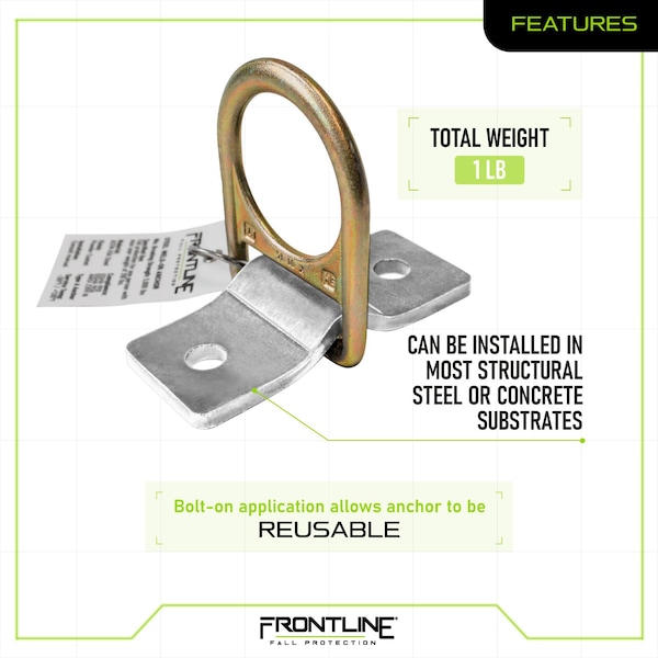 Frontline Weld/Bolt-on Steel and Concrete Anchor - SBW01