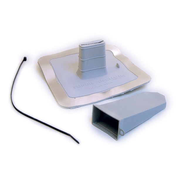 Super Anchor Safety ARS Series EPDM Flashing + Stem Cover Gray + Tether Strap. Retail Package - 2810