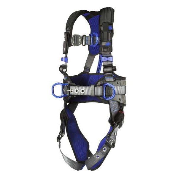 3M Dbi-Sala ExoFit(TM) X300 Fall Protection Harness, XL, 420 lb, Quick-Connect Chest/ Tongue Leg Buckles - 1403096
