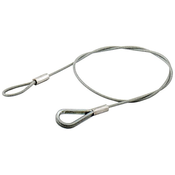 Hubbell-Gleason Safety Cable, 1-25Lb, w/Safety Clip, Steel - SC-BD1