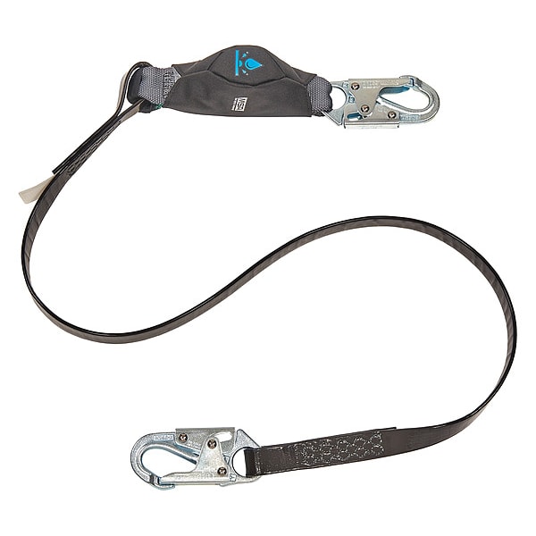 Msa Safety Anti-Corrosion Single Leg Energy Absorbing Lanyard, 6 Ft, Small Snaphook Ansi Z359.3-2017 - 10206832