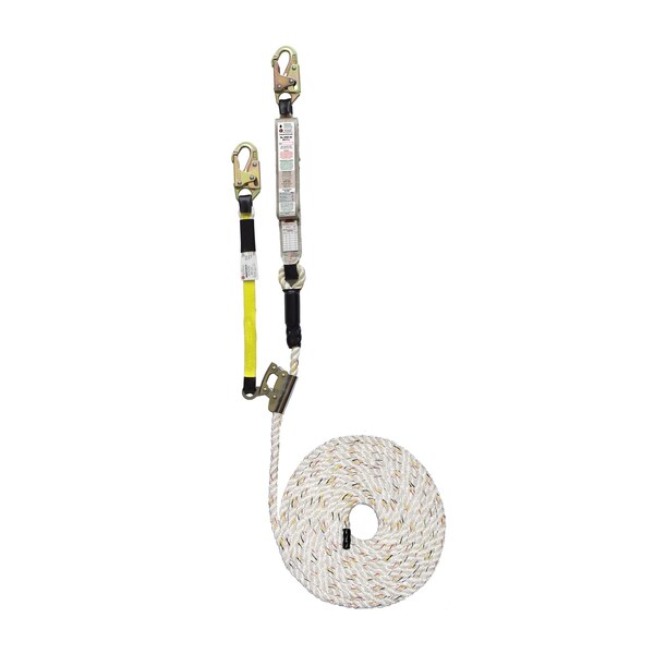 Super Anchor Safety 50ft Value 5/8" 3-Strand Fall Arrester Lifeline - 5502-50