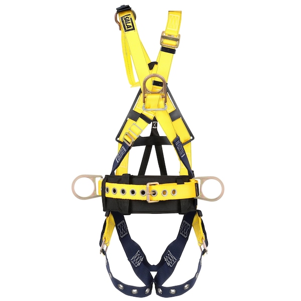 3M Dbi-Sala Delta(TM) Full Body Harness, L, 420 lb., Back, Front, Side D-Ring - 1106375