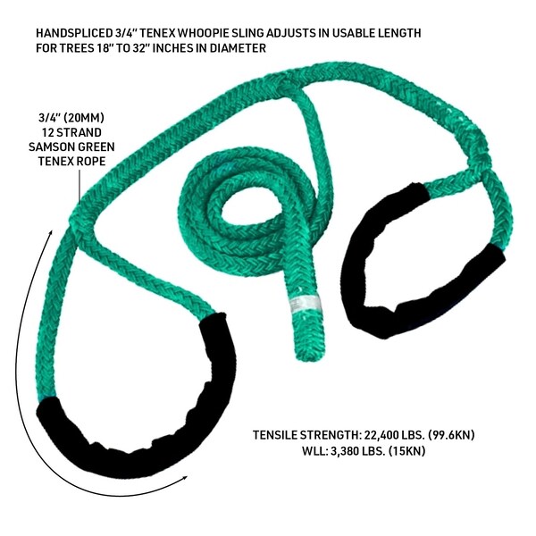 Rope Logic Whoopie Sling TENEX 3/4 in. 4 ft. - 9 ft. - 15315