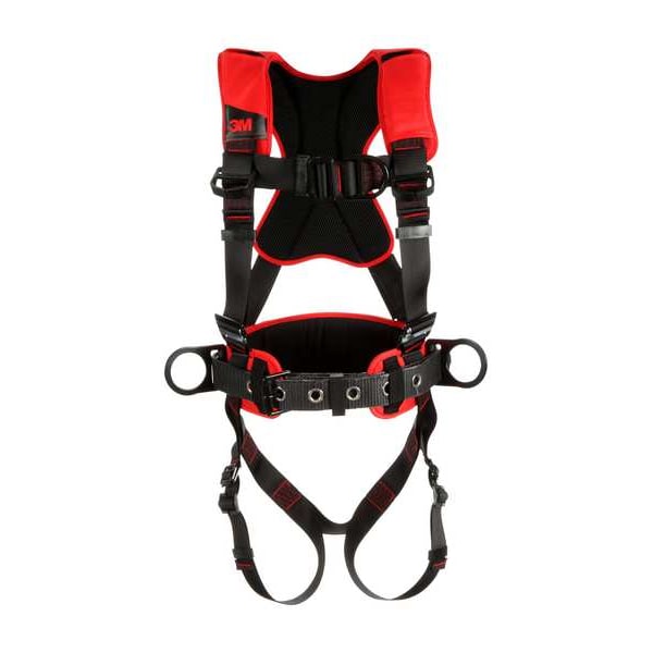 3M Protecta Protecta(R) Positioning/Climbing Harness, M/L, 420 lb., Friction / Pass-Through Chest/ - 1161210